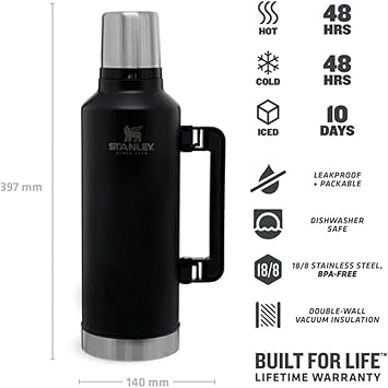 STANLEY Legendary Classic Bottle | Matte Black Pebble