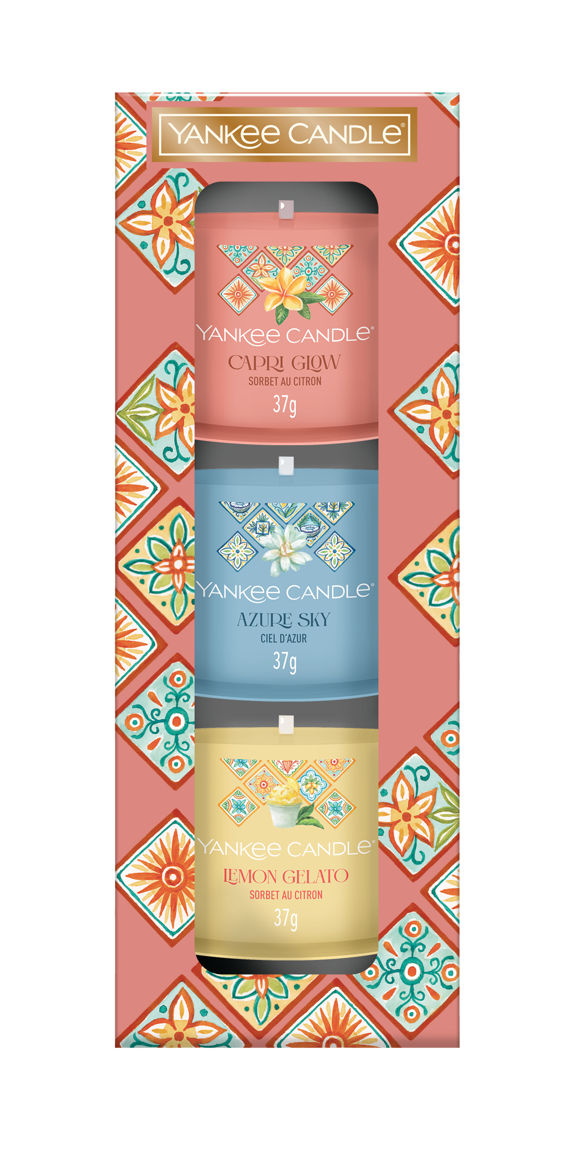 3 Mini Filled Votive Gift Set