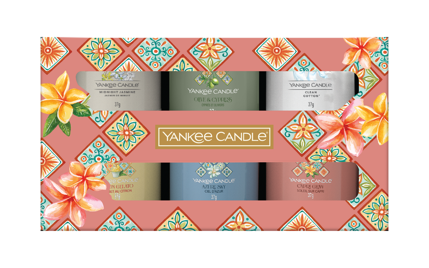 6 Mini Filled Votive Gift Set