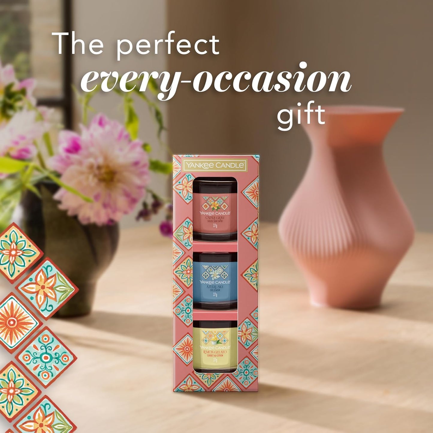 3 Mini Filled Votive Gift Set