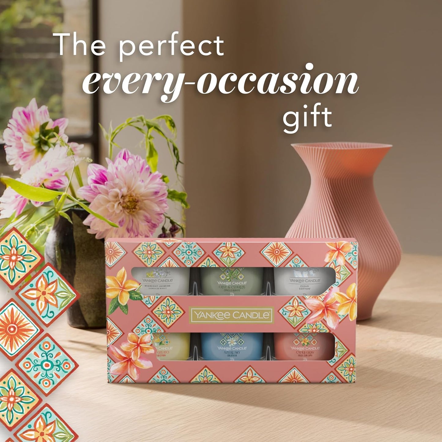 6 Mini Filled Votive Gift Set